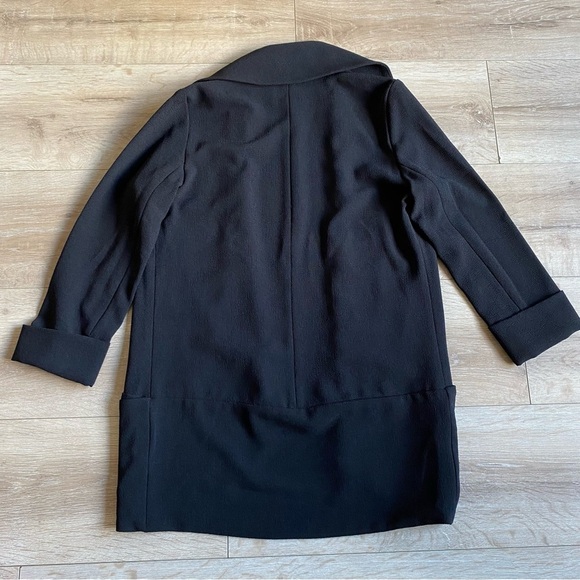 Wilfred blazer open front black crepe like women fabric size 4 - Picture 5 of 9